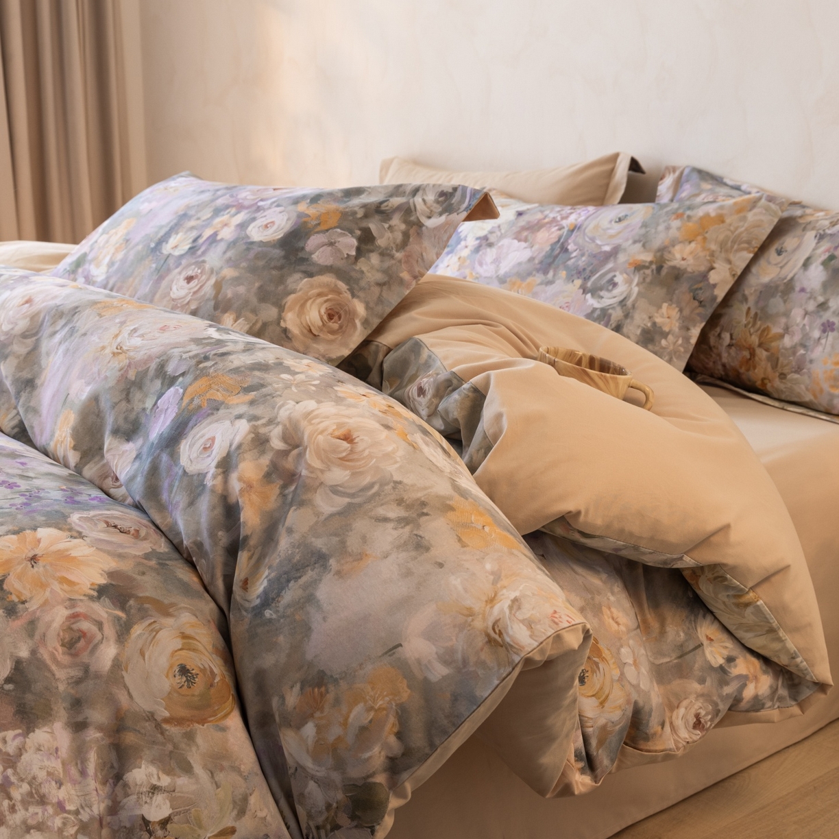 91家纺网 家纺一手货源 找家纺 （总）梦幻之城 2025新款加厚磨毛数码印花四件套