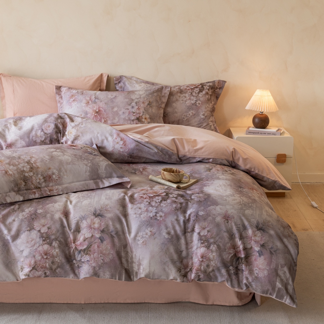 91家纺网 家纺一手货源 找家纺 （总）梦幻之城 2025新款加厚磨毛数码印花四件套