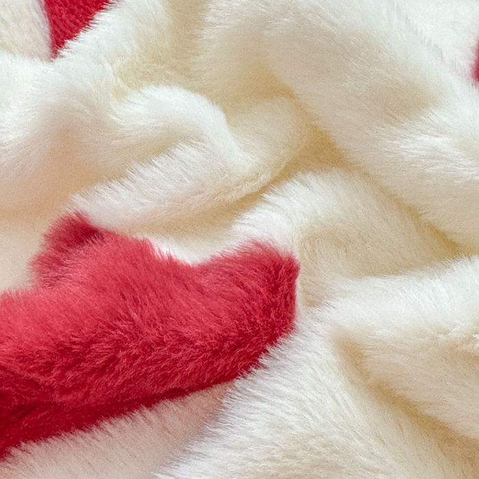 91家纺网 家纺一手货源 找家纺 小叮当家纺仓储工厂店 2025新款印花美拉德兔毛印花单被套 被套单件 红色爱心