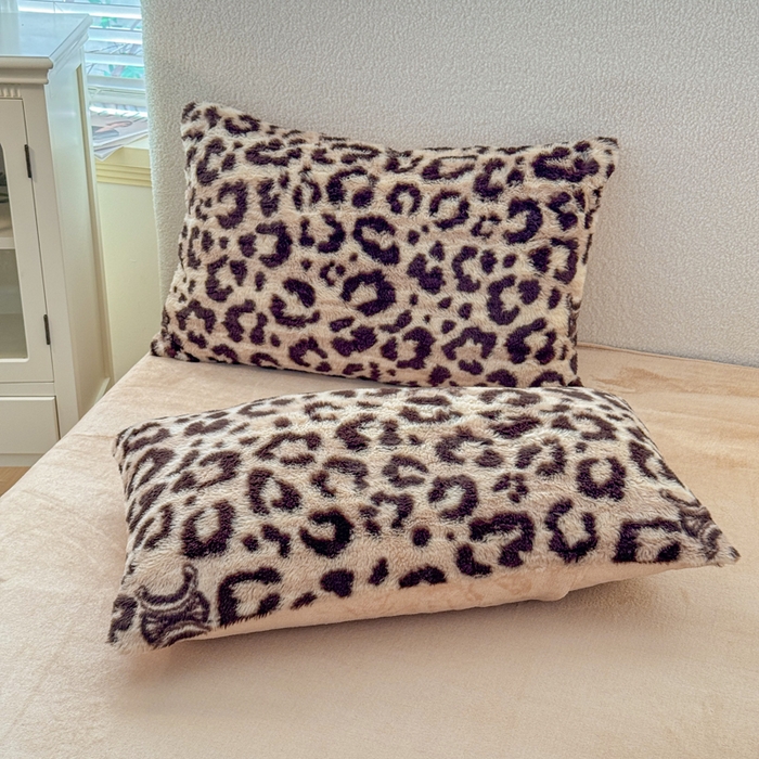 91家纺网 家纺一手货源 找家纺 小叮当家纺仓储工厂店 2025新款印花美拉德兔毛印花单被套 被套单件 字母豹纹