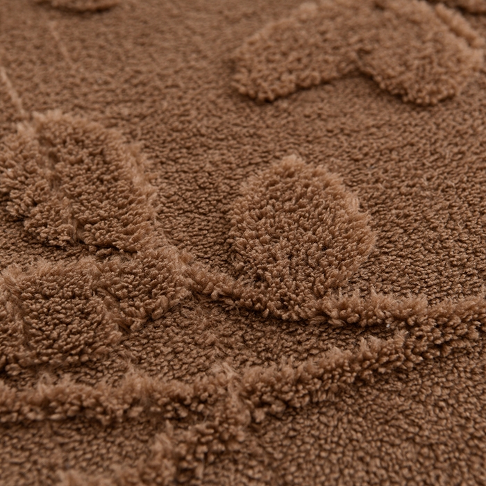 91家纺网 家纺一手货源 找家纺 圣楚家纺 2025新款塔芙绒叶语双层毯 叶语咖