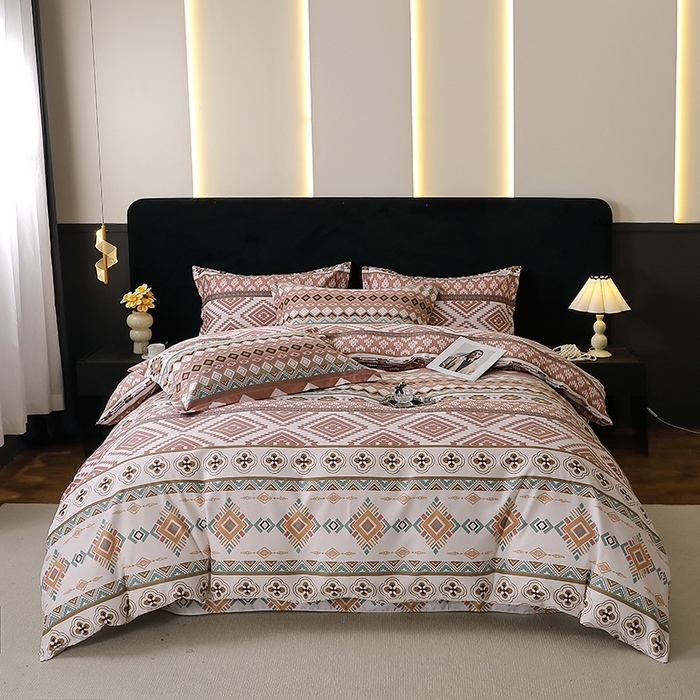 贝兰仙奴 2025新款亲肤舒适全棉磨毛多规格系列四件套 慕恋