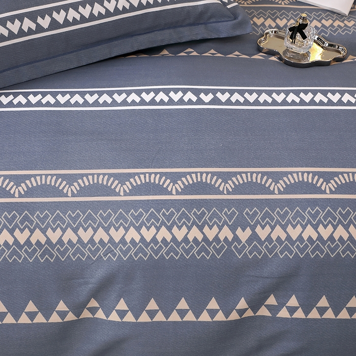 91家纺网 家纺一手货源 找家纺 贝兰仙奴 2025新款亲肤舒适全棉磨毛多规格系列四件套 维卡斯灰