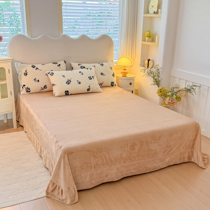 91家纺网 家纺一手货源 找家纺 （总）小叮当家纺仓储工厂店 2025新款印花美拉德兔毛印花四件套