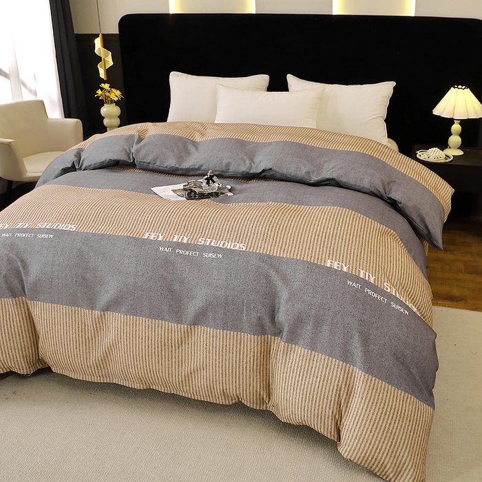 91家纺网 家纺一手货源 找家纺 贝兰仙奴 2025新款亲肤舒适全棉磨毛多规格系列单被套 贝尔湖畔