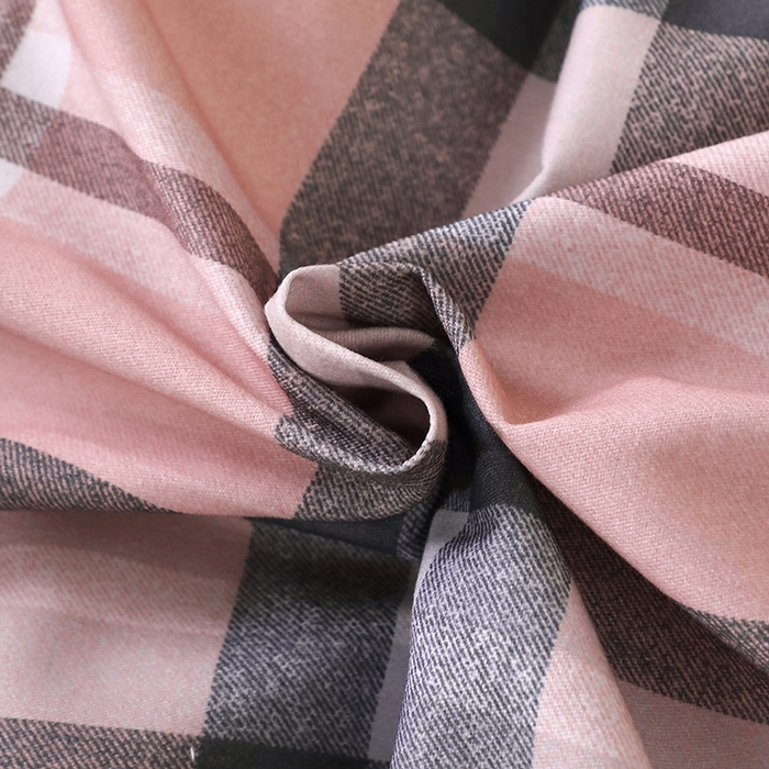 91家纺网 家纺一手货源 找家纺 贝兰仙奴 2025新款亲肤舒适全棉磨毛多规格系列单被套 方格恋曲