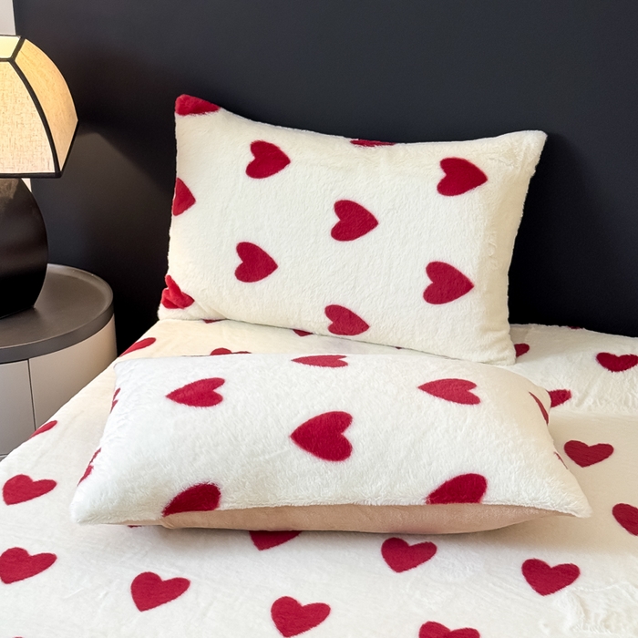 91家纺网 家纺一手货源 找家纺 （总）小叮当家纺仓储工厂店 2025新款美拉德印花兔毛单枕套 枕套单件