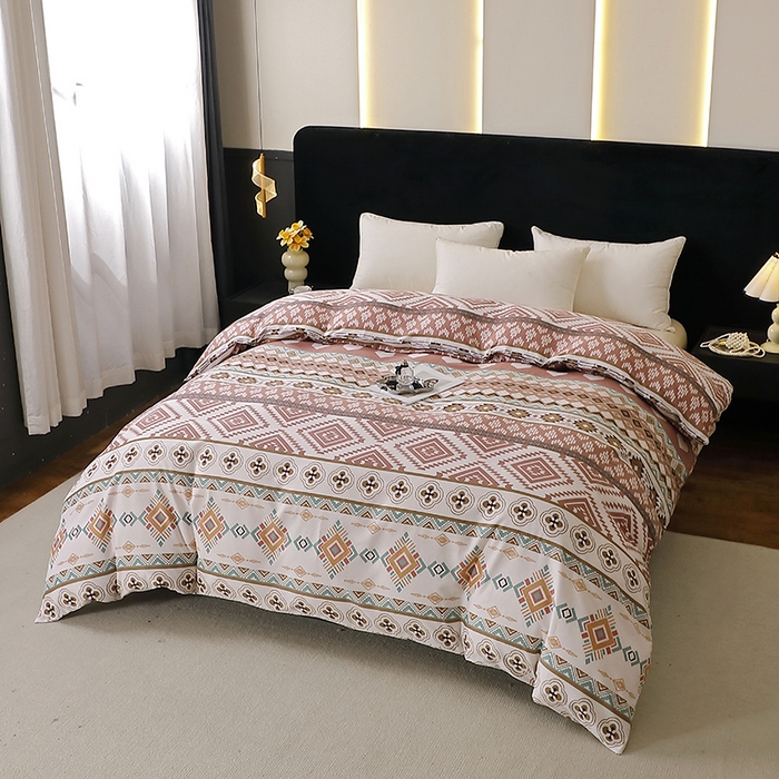 91家纺网 家纺一手货源 找家纺 贝兰仙奴 2025新款亲肤舒适全棉磨毛多规格系列单被套 慕恋