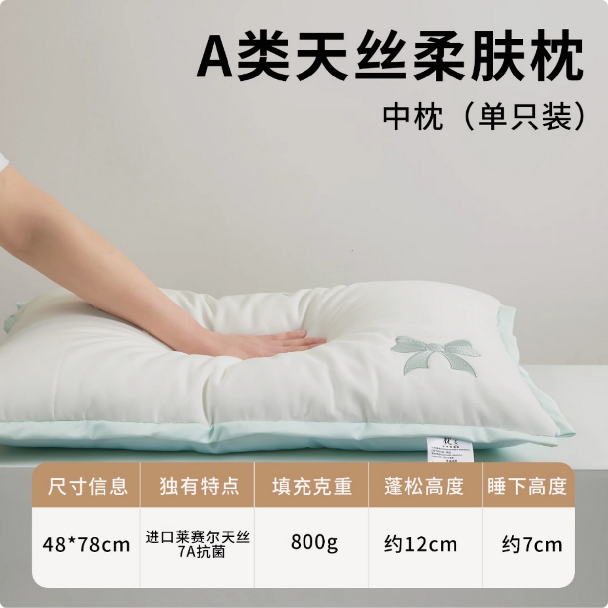 91家纺网 家纺一手货源 找家纺 （总）永乐枕芯 2025新款双A类莱赛尔天丝护颈枕枕头枕芯