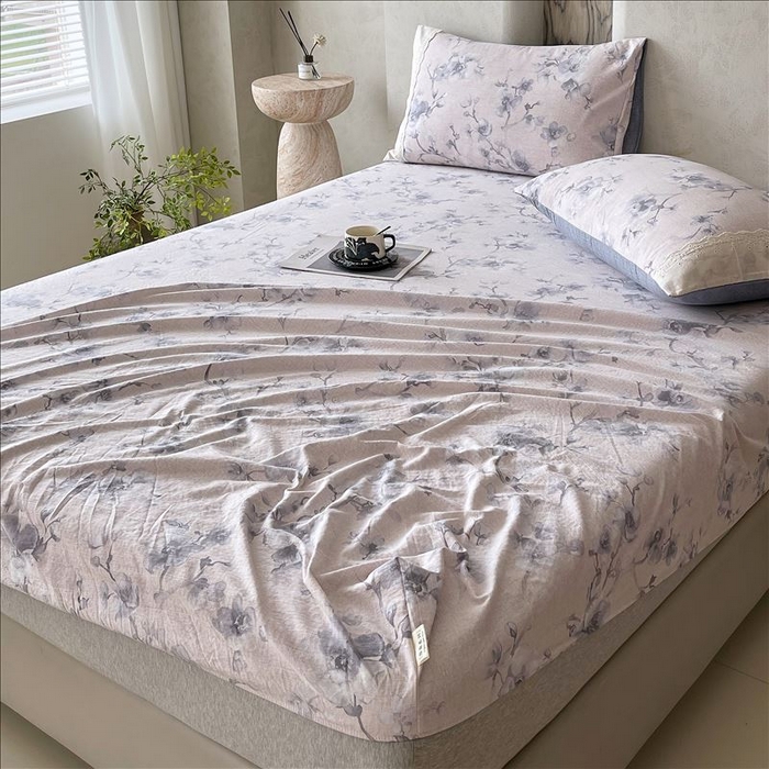 91家纺网 家纺一手货源 找家纺 （总）丝芙妮家居（原乐视家纺） 2026新款全棉纯棉蕾丝花边原麻单品床笠单件床笠