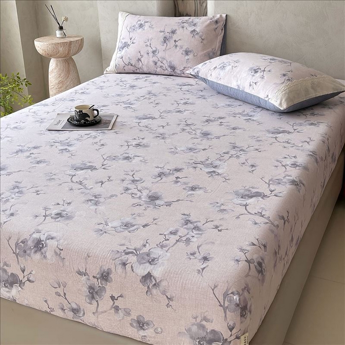 91家纺网 家纺一手货源 找家纺 （总）丝芙妮家居（原乐视家纺） 2026新款全棉纯棉蕾丝花边原麻单品床笠单件床笠