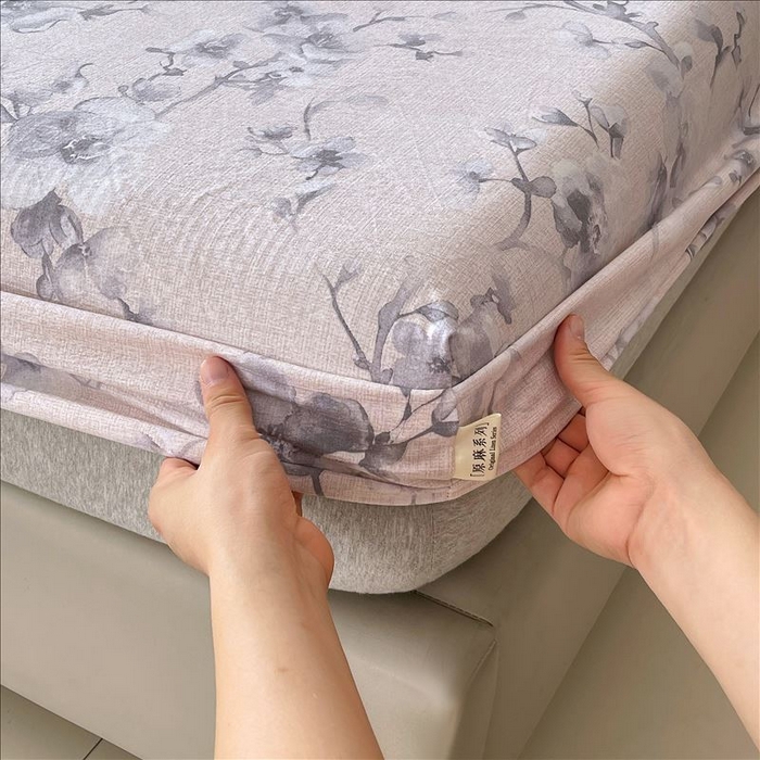 91家纺网 家纺一手货源 找家纺 （总）丝芙妮家居（原乐视家纺） 2026新款全棉纯棉蕾丝花边原麻单品床笠单件床笠