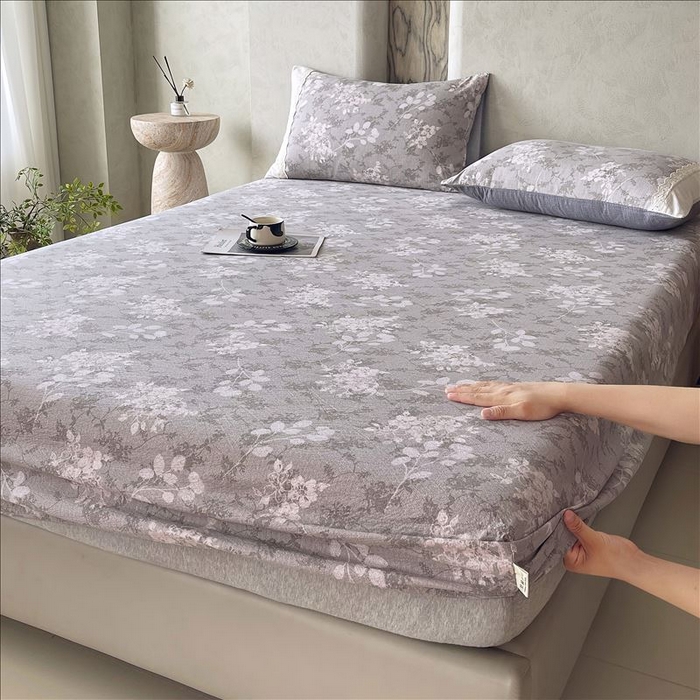 91家纺网 家纺一手货源 找家纺 丝芙妮家居（原乐视家纺） 2025新款全棉纯棉蕾丝花边原麻单品床笠单件床笠 法式浪漫