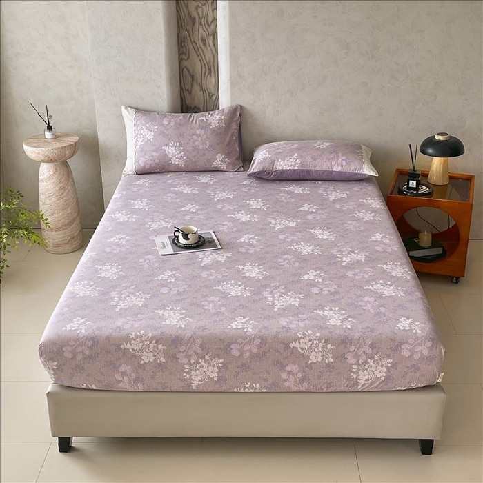 91家纺网 家纺一手货源 找家纺 丝芙妮家居（原乐视家纺） 2025新款全棉纯棉蕾丝花边原麻单品床笠单件床笠 花畔呢喃