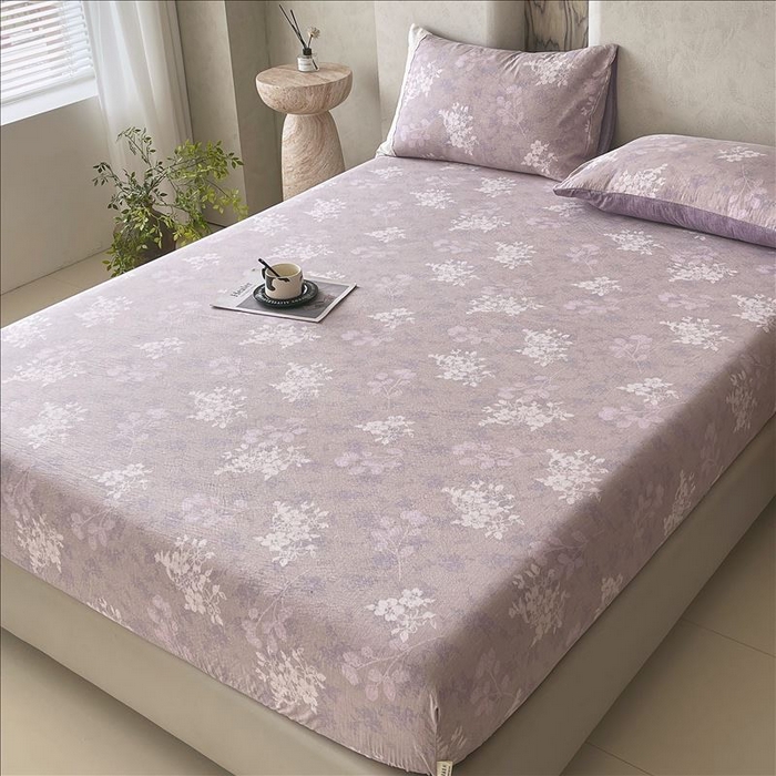 91家纺网 家纺一手货源 找家纺 丝芙妮家居（原乐视家纺） 2025新款全棉纯棉蕾丝花边原麻单品床笠单件床笠 花畔呢喃