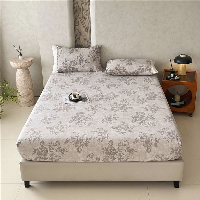 91家纺网 家纺一手货源 找家纺 丝芙妮家居（原乐视家纺） 2025新款全棉纯棉蕾丝花边原麻单品床笠单件床笠 森蔓