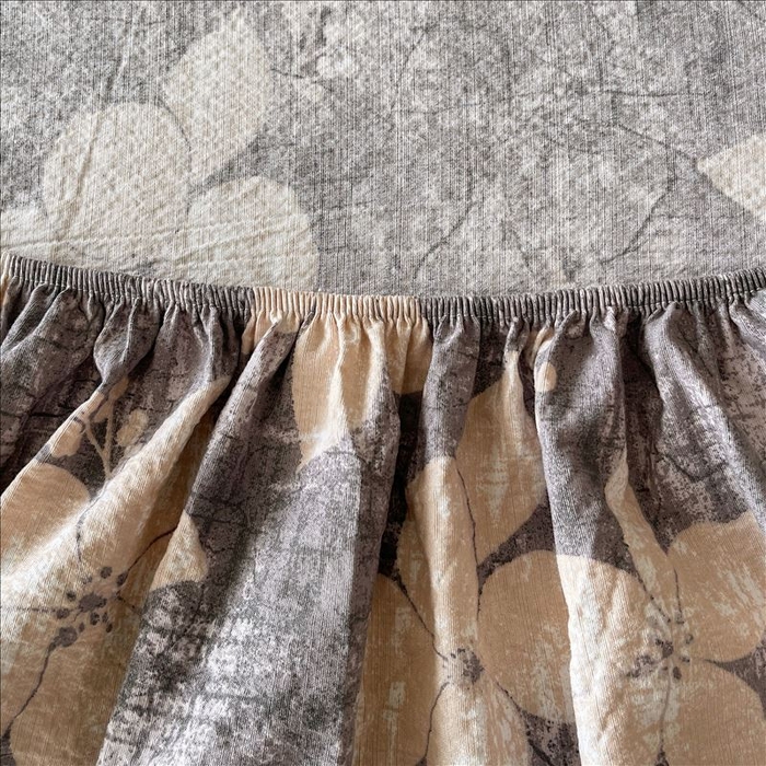 91家纺网 家纺一手货源 找家纺 丝芙妮家居（原乐视家纺） 2025新款全棉纯棉蕾丝花边原麻单品床笠单件床笠 漫步花庭