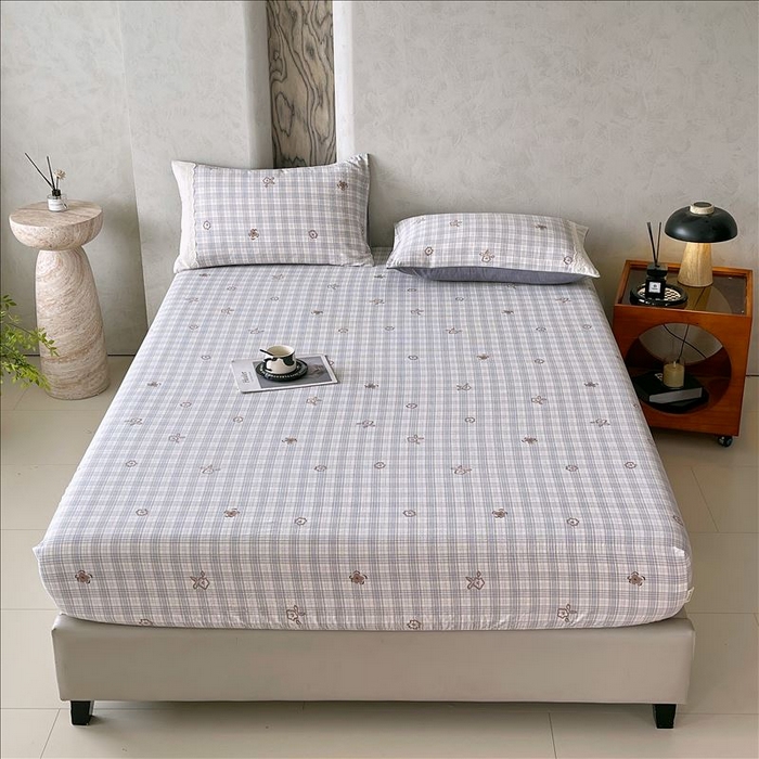 91家纺网 家纺一手货源 找家纺 丝芙妮家居（原乐视家纺） 2025新款全棉纯棉蕾丝花边原麻单品床笠单件床笠 素律