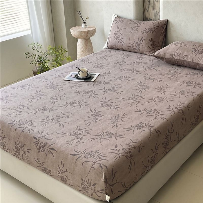 91家纺网 家纺一手货源 找家纺 丝芙妮家居（原乐视家纺） 2025新款全棉纯棉蕾丝花边原麻单品床笠单件床笠 风野涧