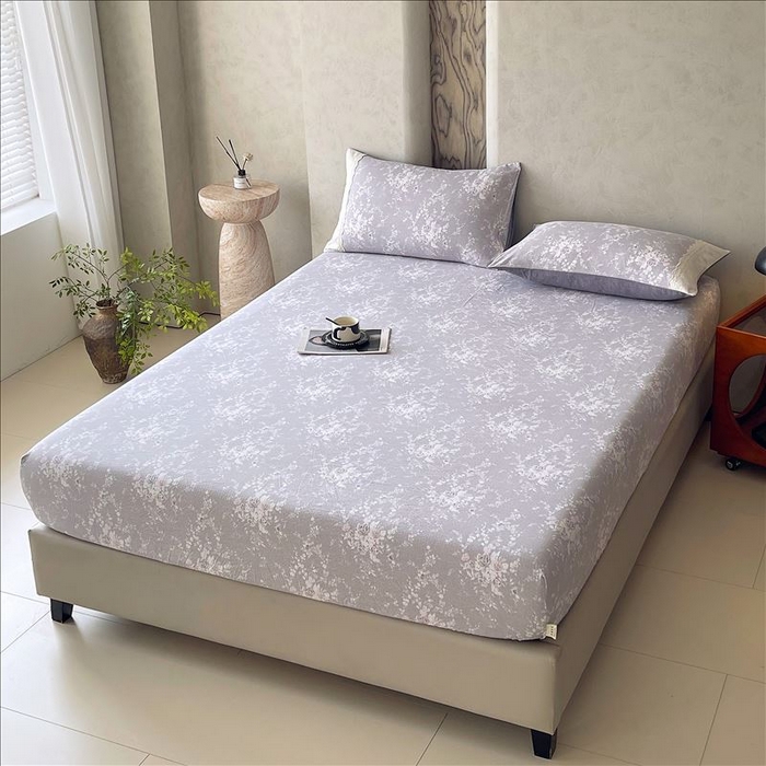 91家纺网 家纺一手货源 找家纺 丝芙妮家居（原乐视家纺） 2025新款全棉纯棉蕾丝花边原麻单品床笠单件床笠 花屿梦