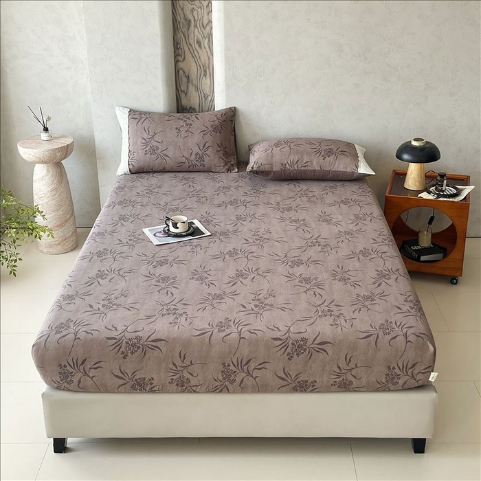 91家纺网 家纺一手货源 找家纺 丝芙妮家居（原乐视家纺） 2025新款全棉纯棉蕾丝花边原麻单品床笠单件床笠 风野涧