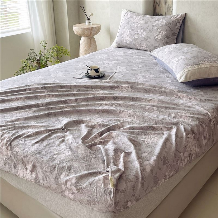 91家纺网 家纺一手货源 找家纺 丝芙妮家居（原乐视家纺） 2025新款全棉纯棉蕾丝花边原麻单品床笠单件床笠 法式浪漫