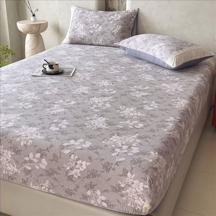 91家纺网 家纺一手货源 找家纺 丝芙妮家居（原乐视家纺） 2025新款全棉纯棉蕾丝花边原麻单品床笠单件床笠 法式浪漫