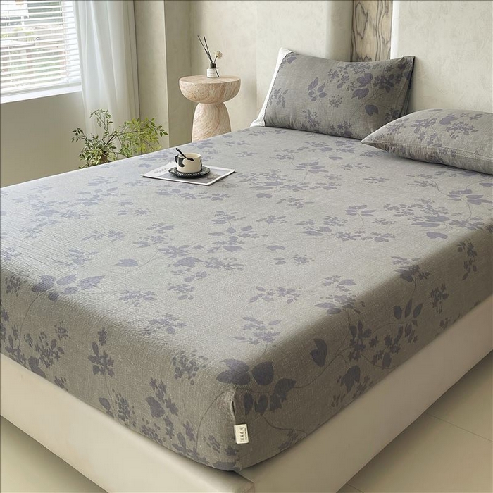 91家纺网 家纺一手货源 找家纺 丝芙妮家居（原乐视家纺） 2025新款全棉纯棉蕾丝花边原麻单品床笠单件床笠 夜色未央