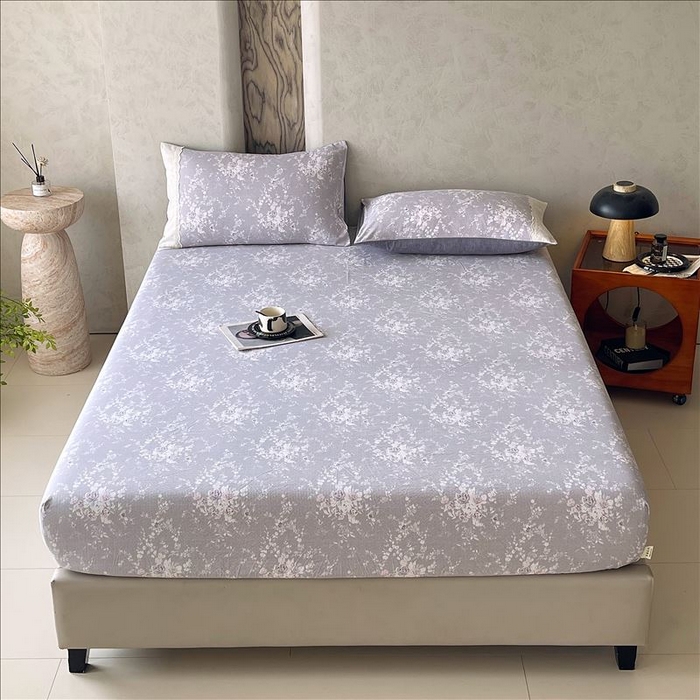 91家纺网 家纺一手货源 找家纺 丝芙妮家居（原乐视家纺） 2025新款全棉纯棉蕾丝花边原麻单品床笠单件床笠 花屿梦