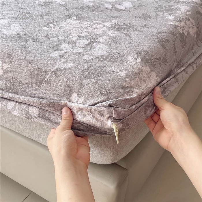 91家纺网 家纺一手货源 找家纺 丝芙妮家居（原乐视家纺） 2025新款全棉纯棉蕾丝花边原麻单品床笠单件床笠 法式浪漫