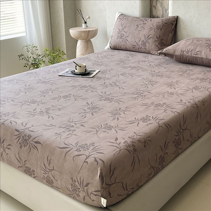 91家纺网 家纺一手货源 找家纺 丝芙妮家居（原乐视家纺） 2025新款全棉纯棉蕾丝花边原麻单品床笠单件床笠 风野涧