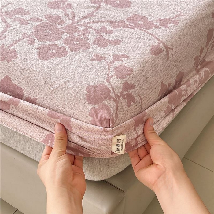 91家纺网 家纺一手货源 找家纺 丝芙妮家居（原乐视家纺） 2025新款全棉纯棉蕾丝花边原麻单品床笠单件床笠 云栖