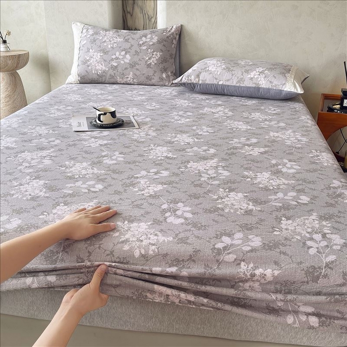 91家纺网 家纺一手货源 找家纺 丝芙妮家居（原乐视家纺） 2025新款全棉纯棉蕾丝花边原麻单品床笠单件床笠 法式浪漫