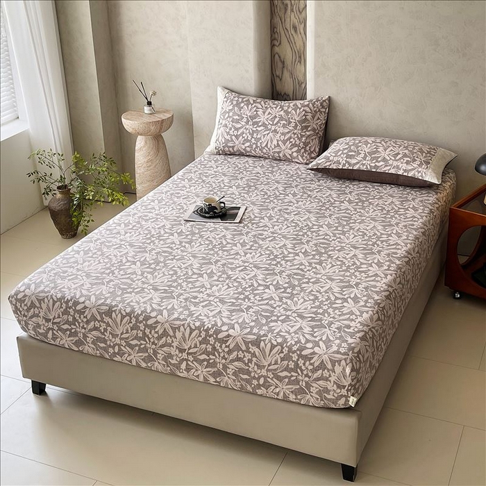 91家纺网 家纺一手货源 找家纺 丝芙妮家居（原乐视家纺） 2025新款全棉纯棉蕾丝花边原麻单品床笠单件床笠 相思岚