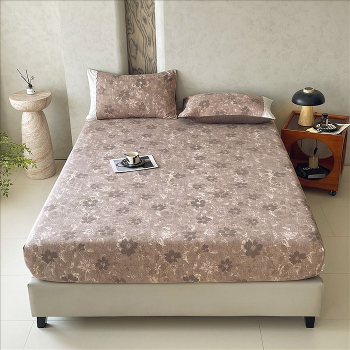 91家纺网 家纺一手货源 找家纺 丝芙妮家居（原乐视家纺） 2025新款全棉纯棉蕾丝花边原麻单品床笠单件床笠 陌清香