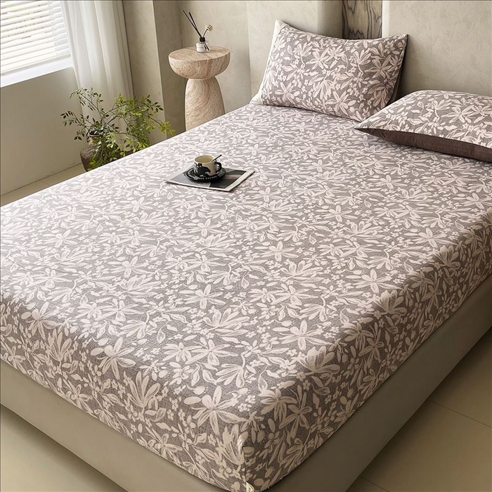 91家纺网 家纺一手货源 找家纺 丝芙妮家居（原乐视家纺） 2025新款全棉纯棉蕾丝花边原麻单品床笠单件床笠 相思岚