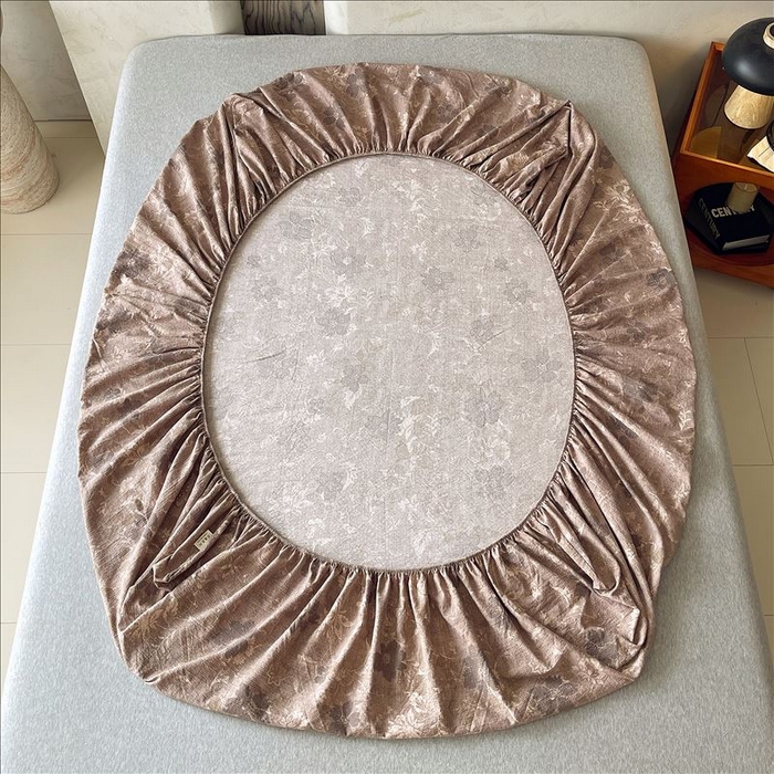 91家纺网 家纺一手货源 找家纺 丝芙妮家居（原乐视家纺） 2025新款全棉纯棉蕾丝花边原麻单品床笠单件床笠 陌清香