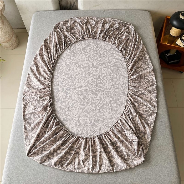 91家纺网 家纺一手货源 找家纺 丝芙妮家居（原乐视家纺） 2025新款全棉纯棉蕾丝花边原麻单品床笠单件床笠 相思岚