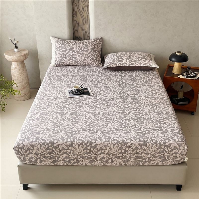 91家纺网 家纺一手货源 找家纺 丝芙妮家居（原乐视家纺） 2025新款全棉纯棉蕾丝花边原麻单品床笠单件床笠 相思岚