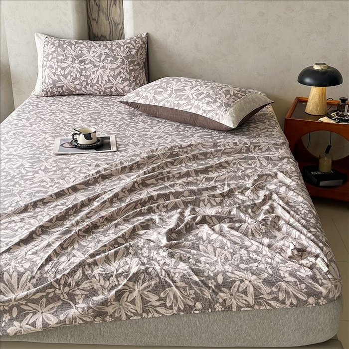 91家纺网 家纺一手货源 找家纺 丝芙妮家居（原乐视家纺） 2025新款全棉纯棉蕾丝花边原麻单品床笠单件床笠 相思岚