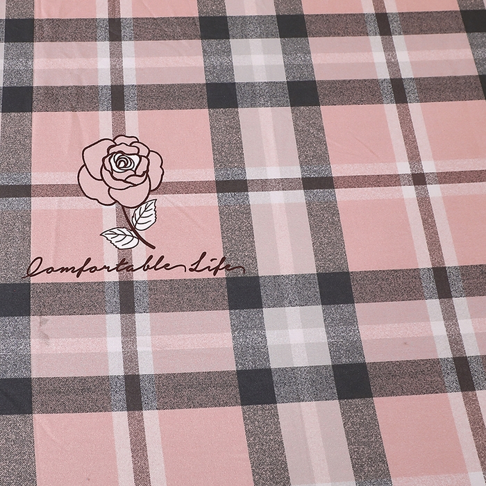 91家纺网 家纺一手货源 找家纺 贝兰仙奴 2025新款亲肤舒适全棉磨毛多规格系列单床单 方格恋曲