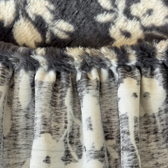 91家纺网 家纺一手货源 找家纺 小叮当家纺仓储工厂店 2025新款印花兔毛绒高克重单床笠 床笠单件 床笠-莫奈花园