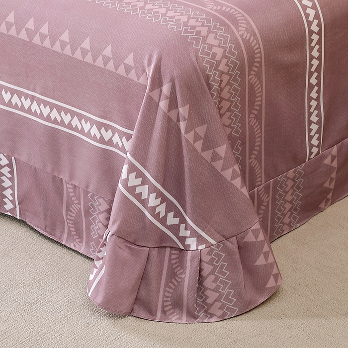 91家纺网 家纺一手货源 找家纺 贝兰仙奴 2025新款亲肤舒适全棉磨毛多规格系列单床单 维卡斯粉