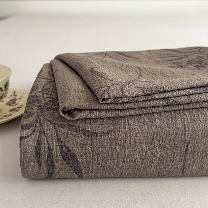 91家纺网 家纺一手货源 找家纺 丝芙妮家居（原乐视家纺） 2025新款全棉纯棉蕾丝花边原麻单件床单单品床单 风野涧