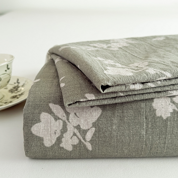 91家纺网 家纺一手货源 找家纺 丝芙妮家居（原乐视家纺） 2025新款全棉纯棉蕾丝花边原麻单件床单单品床单 清水欢