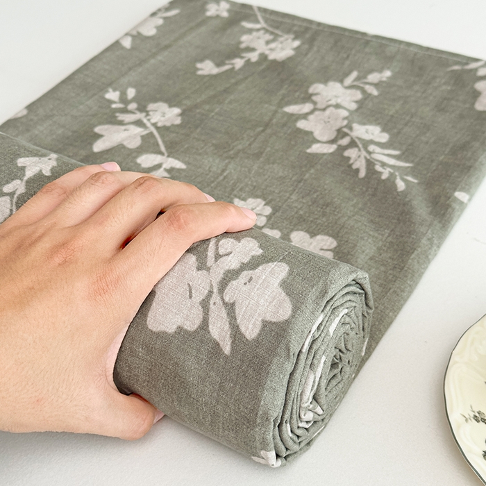 91家纺网 家纺一手货源 找家纺 丝芙妮家居（原乐视家纺） 2025新款全棉纯棉蕾丝花边原麻单件床单单品床单 清水欢