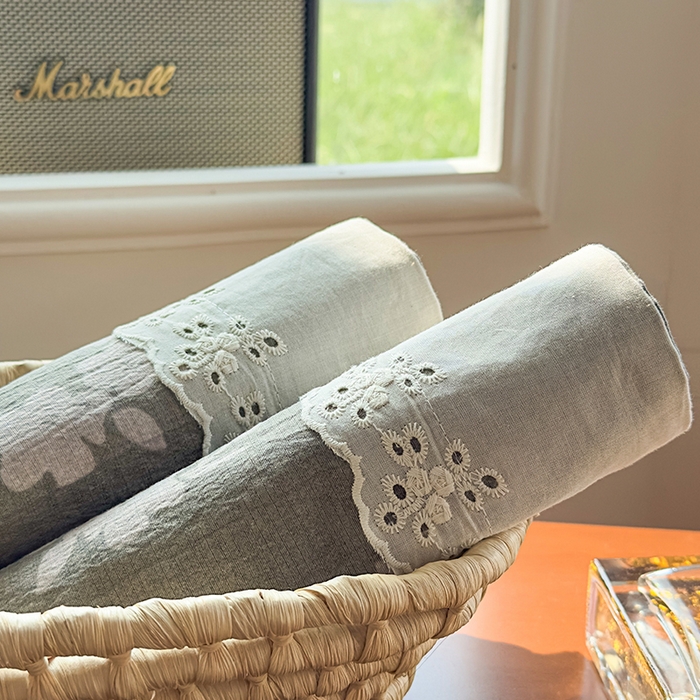 91家纺网 家纺一手货源 找家纺 丝芙妮家居（原乐视家纺） 2025新款全棉纯棉蕾丝花边原麻单件床单单品床单 清水欢