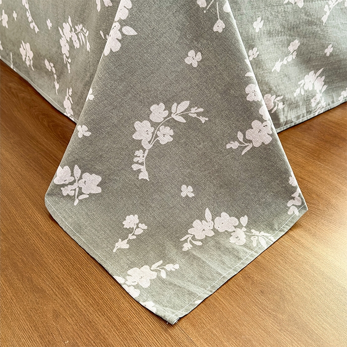 91家纺网 家纺一手货源 找家纺 丝芙妮家居（原乐视家纺） 2025新款全棉纯棉蕾丝花边原麻单件床单单品床单 清水欢