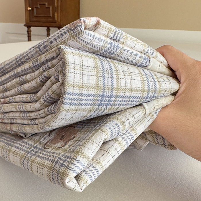 91家纺网 家纺一手货源 找家纺 丝芙妮家居（原乐视家纺） 2025新款全棉纯棉蕾丝花边原麻单件床单单品床单 素律