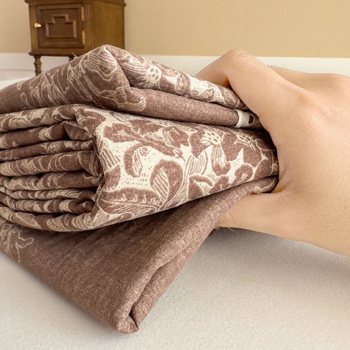 91家纺网 家纺一手货源 找家纺 丝芙妮家居（原乐视家纺） 2025新款全棉纯棉蕾丝花边原麻单件床单单品床单 浅影摇